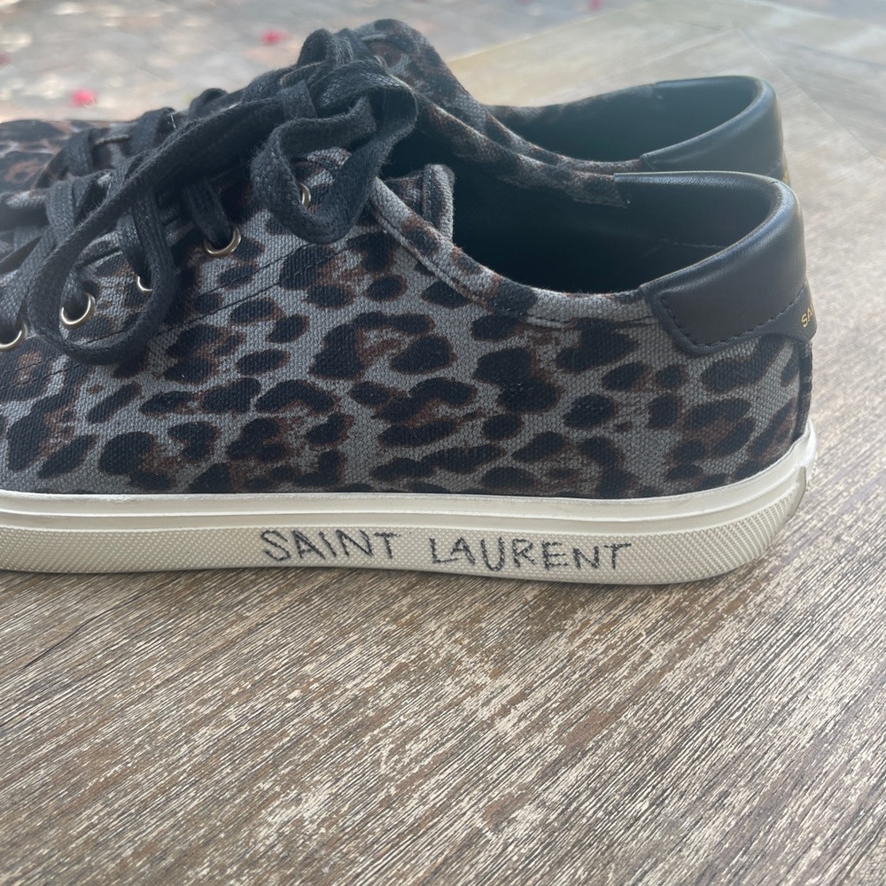 Saint Laurent S21 Leopard Print Sneakers - Picture 3 of 6